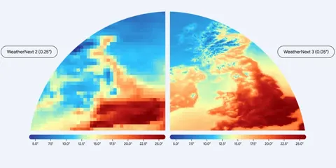 Google представила ШІ-модель WeatherNext 3 для прогнозування погоди