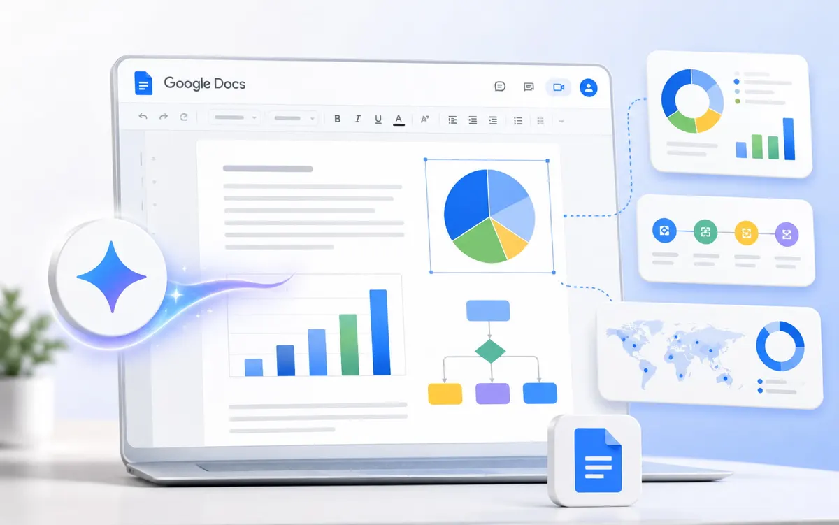 Gemini у Google Docs тепер генерує діаграми та інфографіку