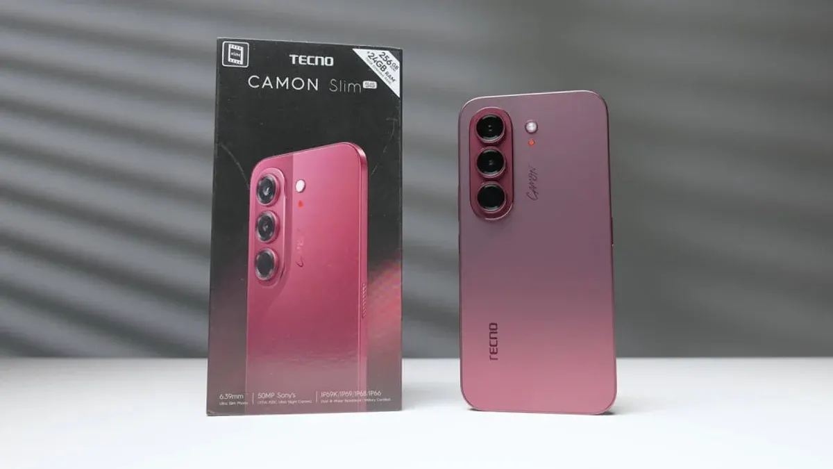 Tecno представила Camon Slim 5G: товщина 6,39 мм і батарея 6000 мАг