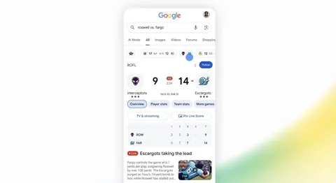 Google запустив ШІ-помічник для фентезі-футболу в режимі AI Mode
