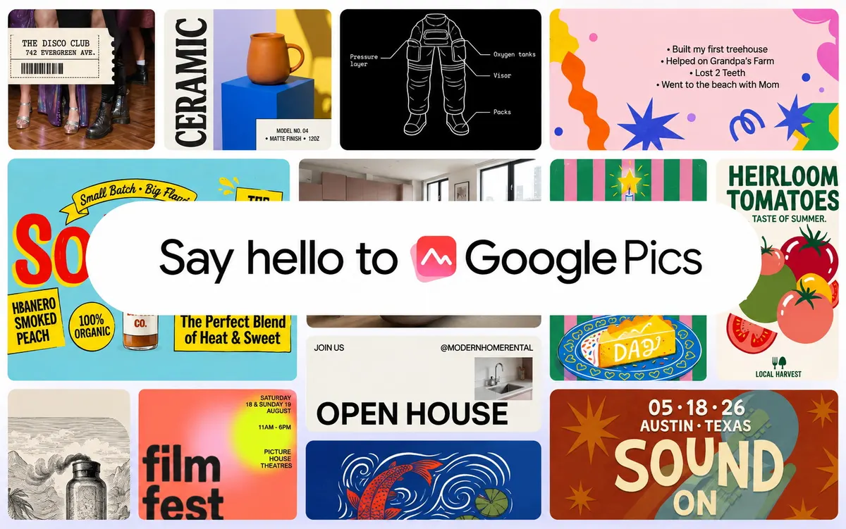 Google Pics: новий AI-інструмент у Workspace кидає виклик Canva