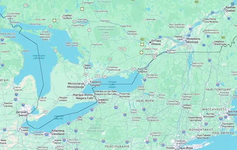 Google Maps покаже американцям «озеро Америка» замість Онтаріо